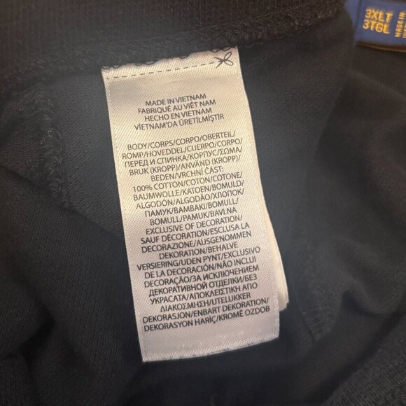 Polo Ralph Lauren Short 3XLT Black Basic Mesh Athletic Stretch Sweats Big Pony - Picture 6 of 6